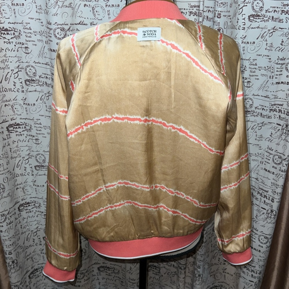 79- Scotch & Soda Printed reversible padded bomber jacket XS - Picture 10 of 12